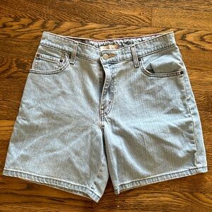Levi Jean Short 550 High Rise Blue 10
